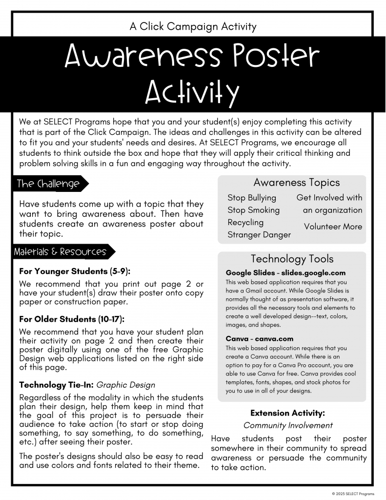 awareness-poster-activity-select-programs-inc